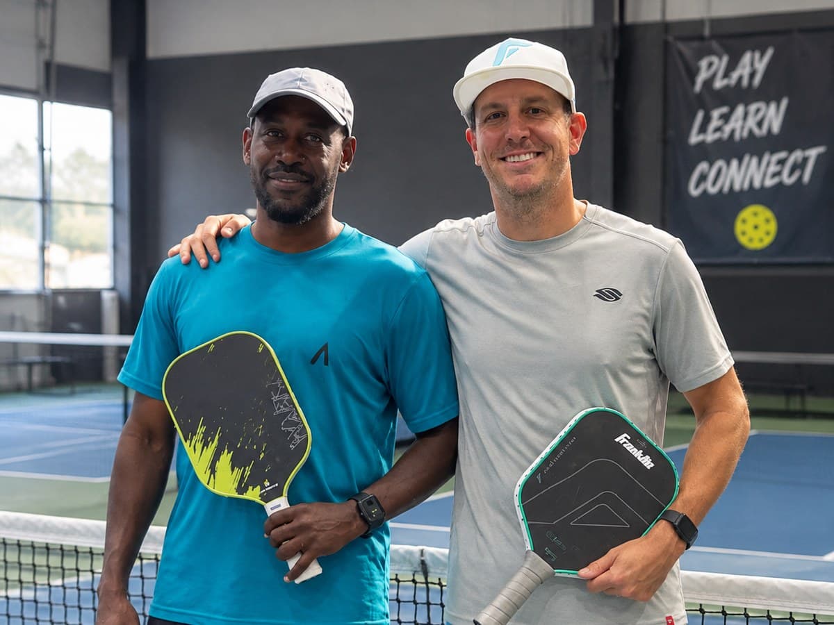 Coaches Billy McKinney and Josh Lee at Peachtree Pickleball