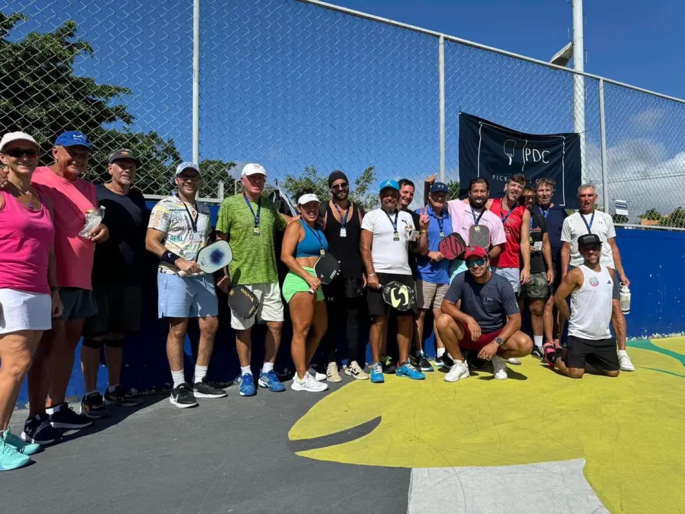 Camp day on the courts