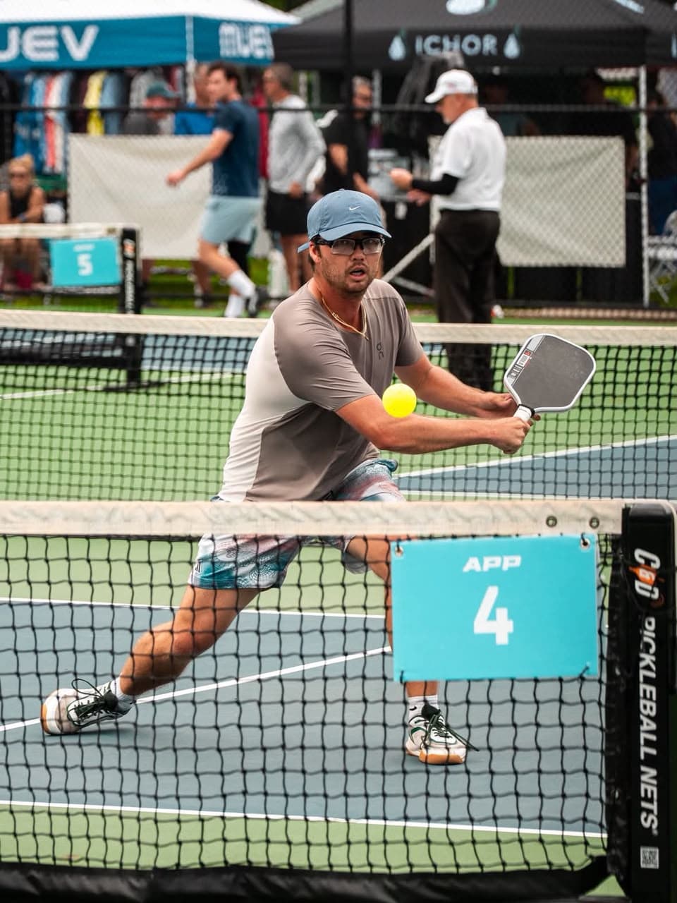 Hands at the net — the shot he'll teach you